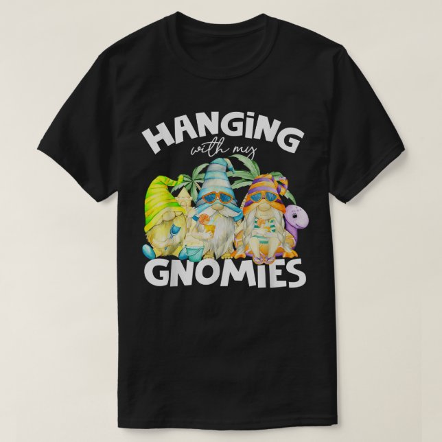 Camiseta Passando Com Meu Gnomies Summer Vacing (Frente do Design)