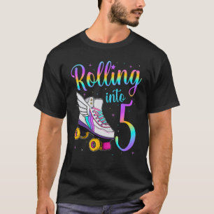 Camiseta Passando Para 5 anos. Vamos rodar, estou virando 5