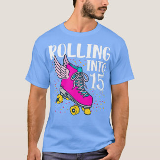 Camiseta Passando Para As Garotas De 15 Anos Aniversário