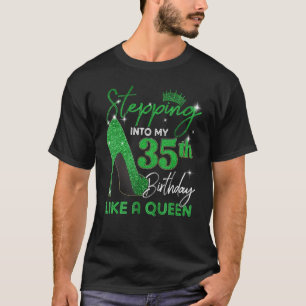 Camiseta Passando Para O Meu 35º Aniversário Oferece Às Mul