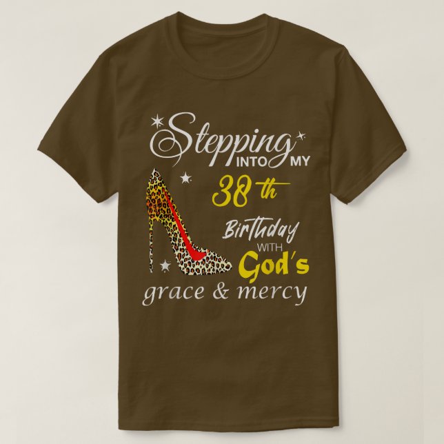 Camiseta Passando Para O Meu 38º Aniversário Com Deuses Gra (Frente do Design)