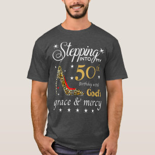 Camiseta Passando para o meu 50º aniversário com a Graça e