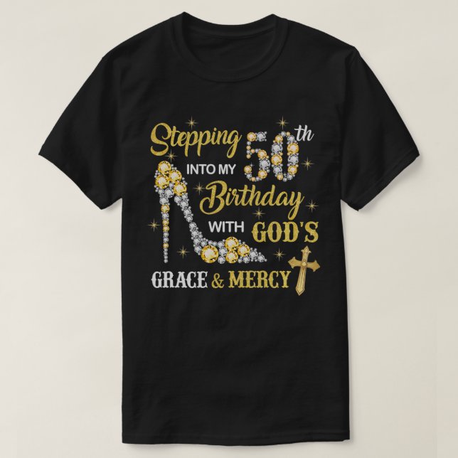 Camiseta Passando para o meu 50º aniversário com Deuses Gra (Frente do Design)