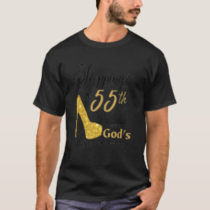 Camiseta Passando para o meu 55º aniversário com graças de