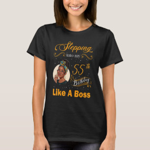 Camiseta Passando Para O Meu 55º Aniversário Como Um Chefe