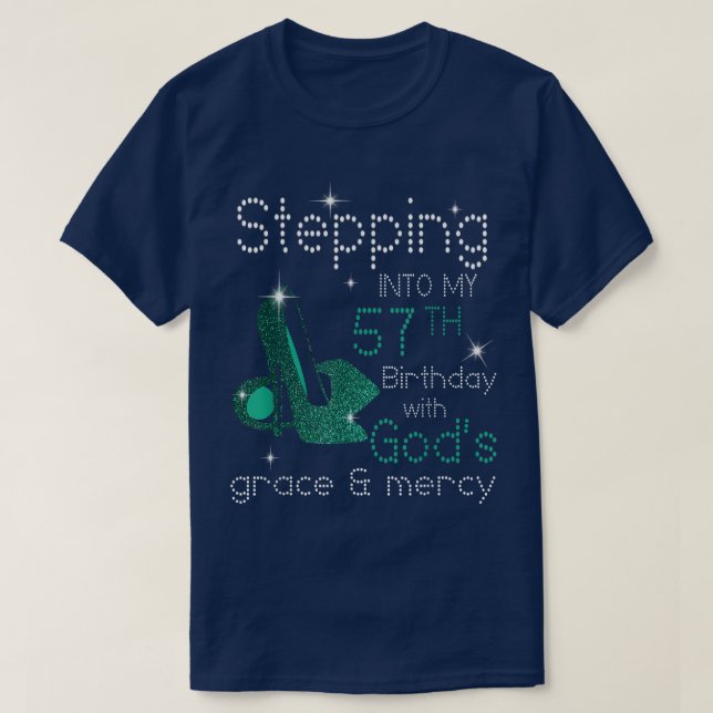 Camiseta Passando Para O Meu 57º Aniversário Com Deuses Gra (Frente do Design)