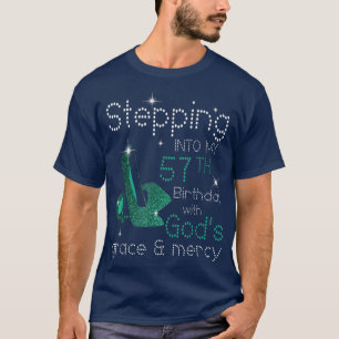 Camiseta Passando Para O Meu 57º Aniversário Com Deuses Gra