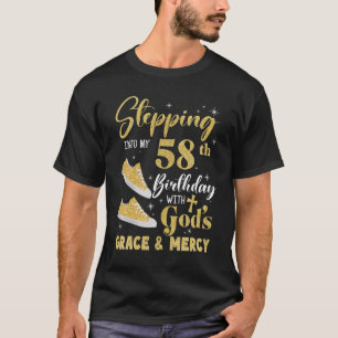 Camiseta Passando Para O Meu 58º Aniversário Com Deuses Gra
