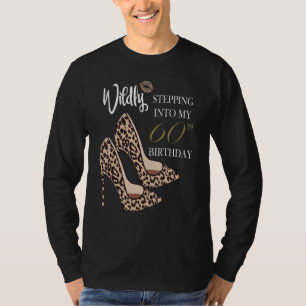 Camiseta Passando Para O Meu 60º aniversário, Leopard Print