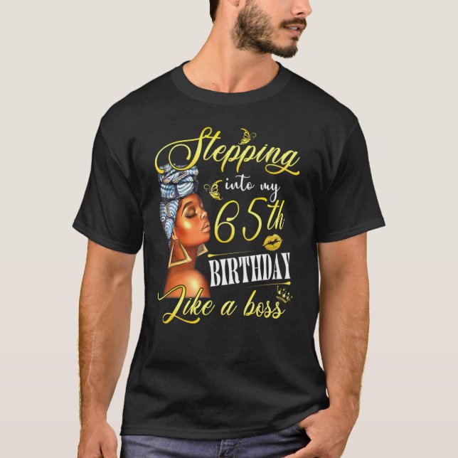 Camiseta Passando Para O Meu 65º Aniversário Como Um Bday C (Frente)