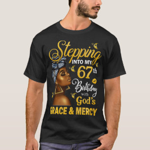 Camiseta Passando Para O Meu 67º aniversário com Deuses Gra