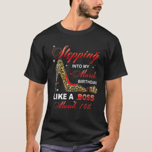 Camiseta Passando Para O Meu Aniversário De 10 De Março C