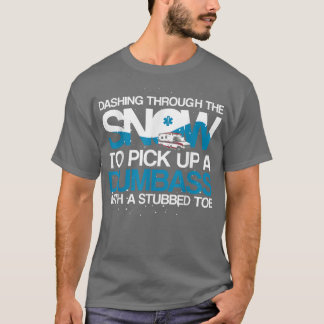 Camiseta Passando Pela Neve, paramédico, Médico
