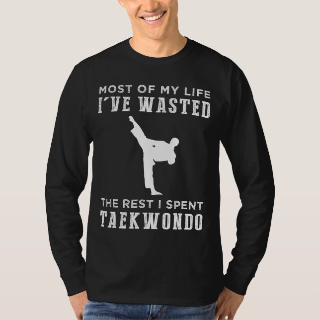 Camiseta Passando Pela Vida: Taekwondo Warrior! (Frente)