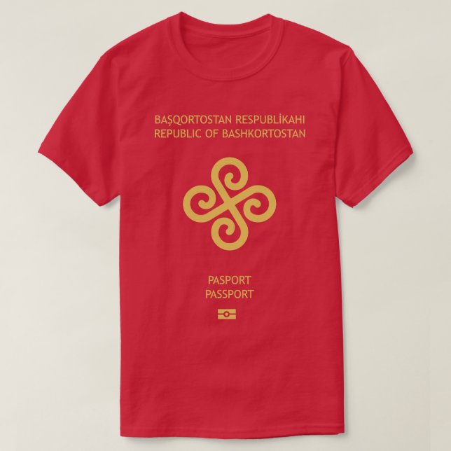 Camiseta Passaporte Bashkortostan (Frente do Design)