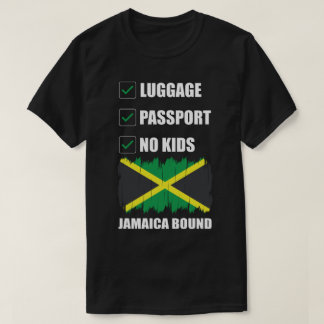 Camiseta Passaporte de bagagens n.o para crianças Jamaica B