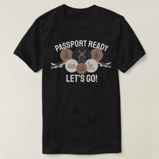 Camiseta Passaporte Pronto, Vamos Lá!
