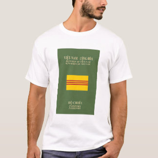 Camiseta Passaporte vietnamiano - bandeira de Vietnam sul