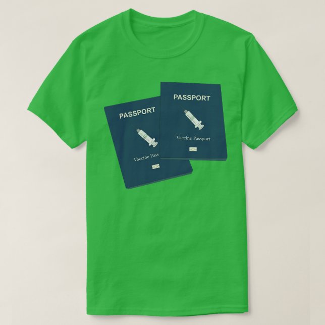 Camiseta Passaportes de Vacina 1 (Frente do Design)