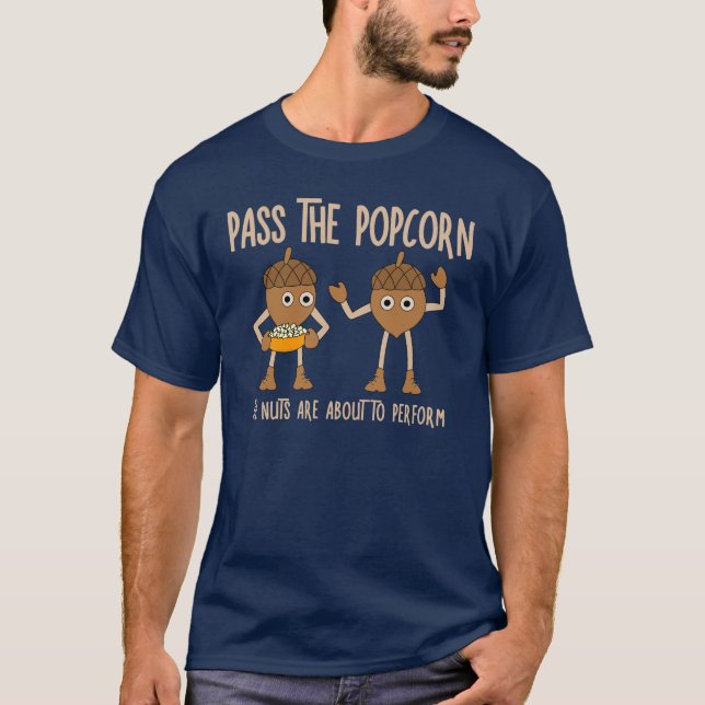 Camiseta Passar Loucos de pipoca (Frente)