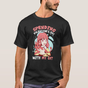 Camiseta Passar o Dia dos Namorados com meu Gato para o Val