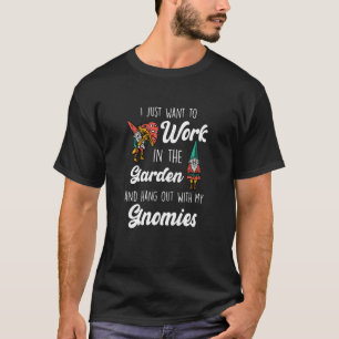 Camiseta Passar o Tempo Com Meus Gnomos Gnome de Jardim