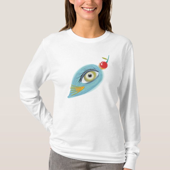 Camiseta passarinho de capuz (Frente)