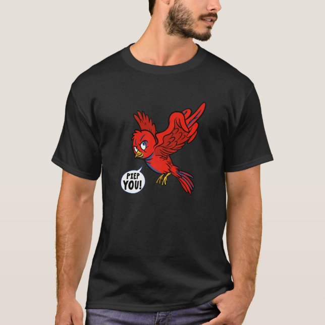 Camiseta Passarinho Doce Passarinho Vá Embora Vá Se Foder D (Frente)