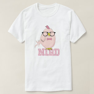 Camiseta Passarinho Geek Rosa Fofo
