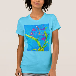 Camiseta Passarinho Orquídea Bonito