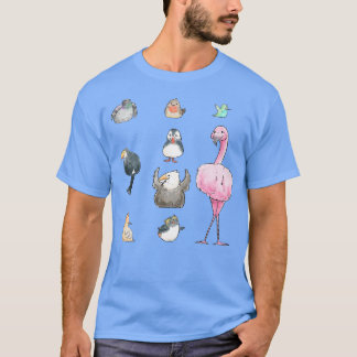 Camiseta passarinhos chubby