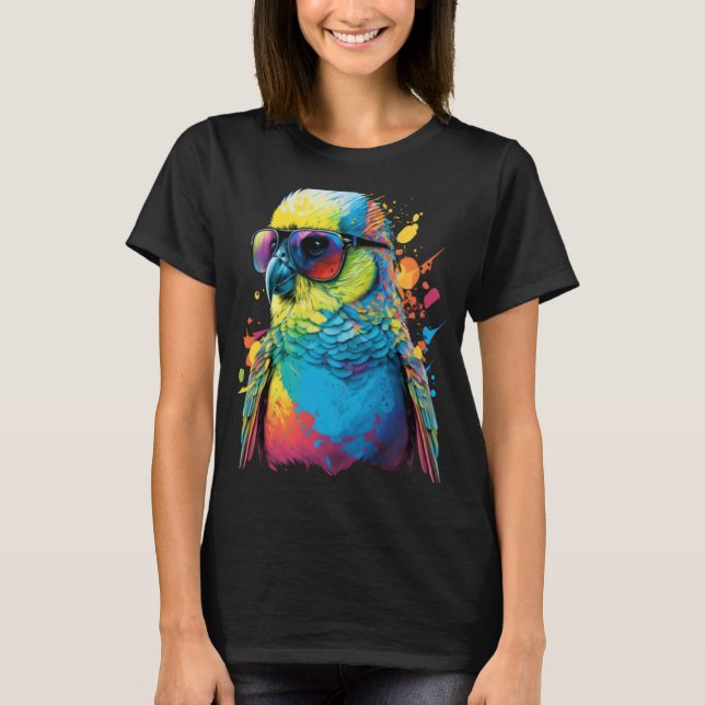 Camiseta Pássaro 4 do Bugerigar do Orçamento (Frente)