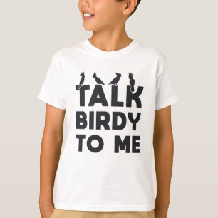 Camiseta Pássaro A Ver Retro Fala Pássaros Para Mim Pássaro