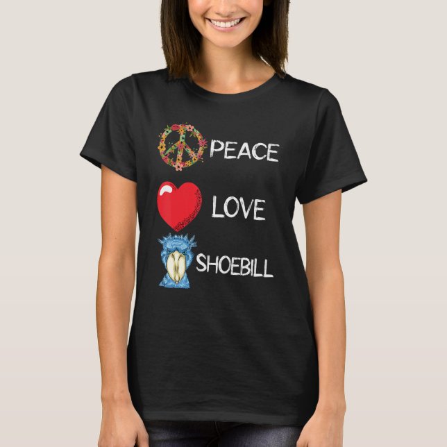 Camiseta Pássaro Africano Mayan Bird Love Peace Heart (Frente)