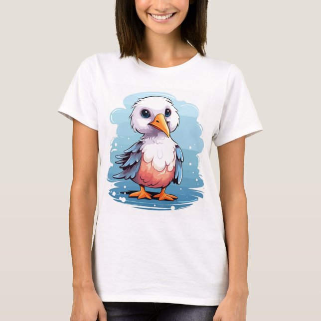 Camiseta Pássaro albatroz (Frente)