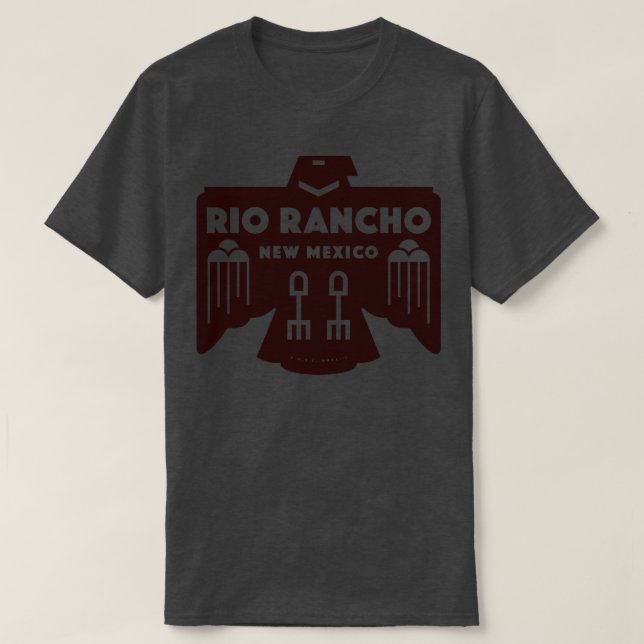 Camiseta Pássaro Americano Nativo Rio Rancho Novo México Ma (Frente do Design)