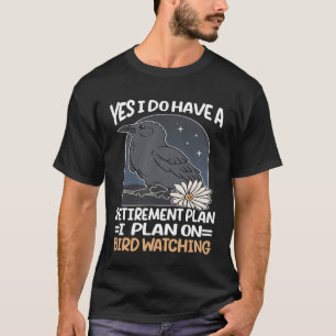 Camiseta Pássaro assistindo o amante do pássaro bonito, gar