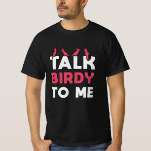 Camiseta Pássaro Assistindo Retro Fale Birdy Comigo, Vigia