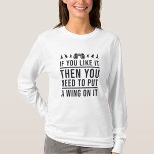 Camiseta Pássaro Assistindo Uma Ala Nele Engraçado Observad