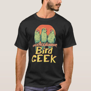 Camiseta Pássaro Ave Assistindo Zookeeper Ave Geek de Pássa