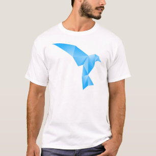 Camiseta pássaro azul