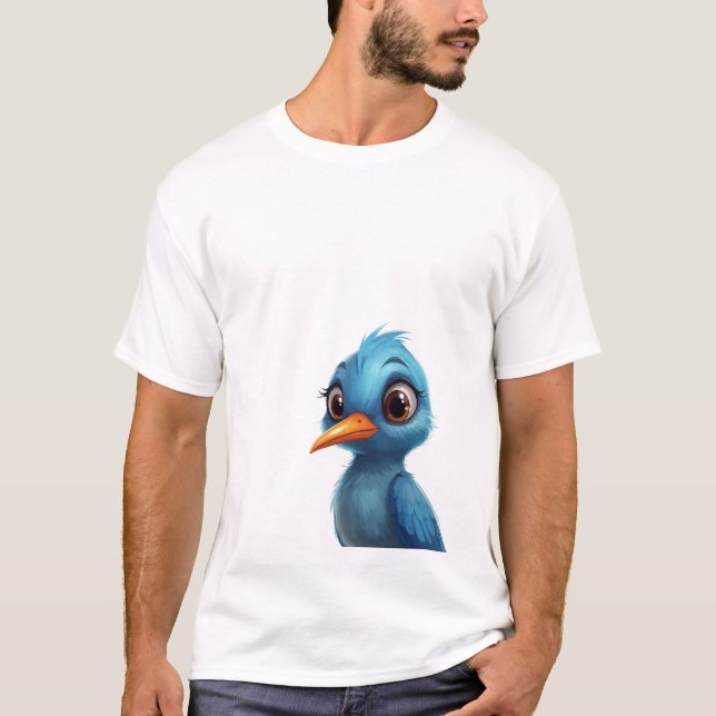 Camiseta Pássaro azul (Frente)