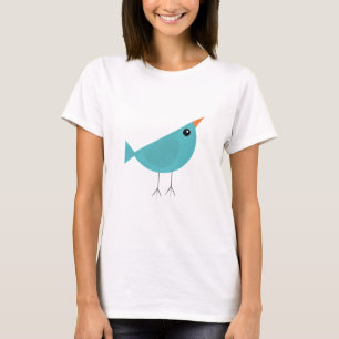 Camiseta Pássaro azul-bonito
