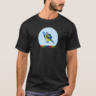 Camiseta Pássaro Azul do Titundal Primeiro Dia da Escola Pr
