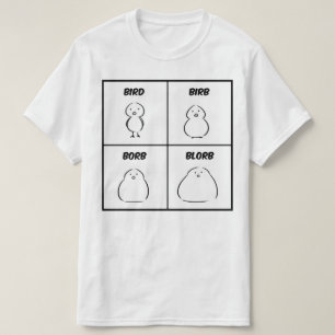 Camiseta Pássaro Birb Borb Blorb