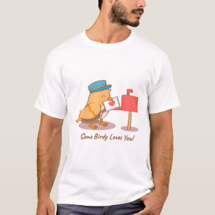 Camiseta Pássaro Bonito, Um Pássaro Adora-Te.