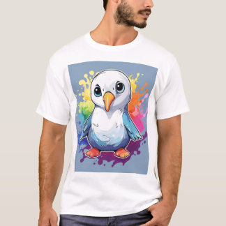 Camiseta Pássaro branco