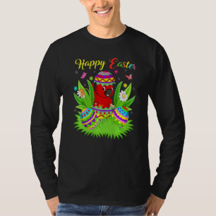 Camiseta Pássaro Cardeal Pássaro Floral Páscoa Ovina Cardea