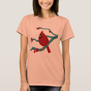 Camiseta pássaro cardinal