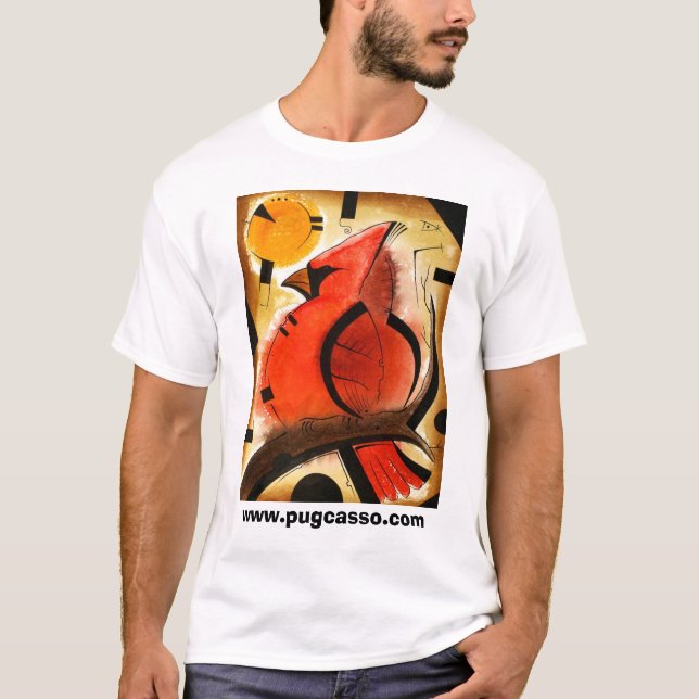 Camiseta Pássaro cardinal dk_2005aug8q (Frente)